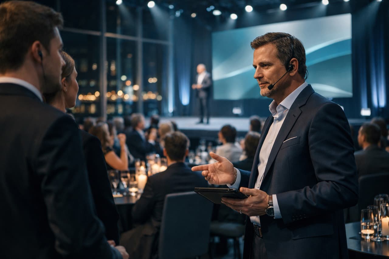 Incentive und Corporate Event mit professioneller Lichtstimmung